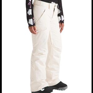 The North Face Women's Freedom Insulated Snow Pants NWT White Dune Size XL
